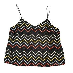 WAYF Multicolor Zigzag Cami Top M